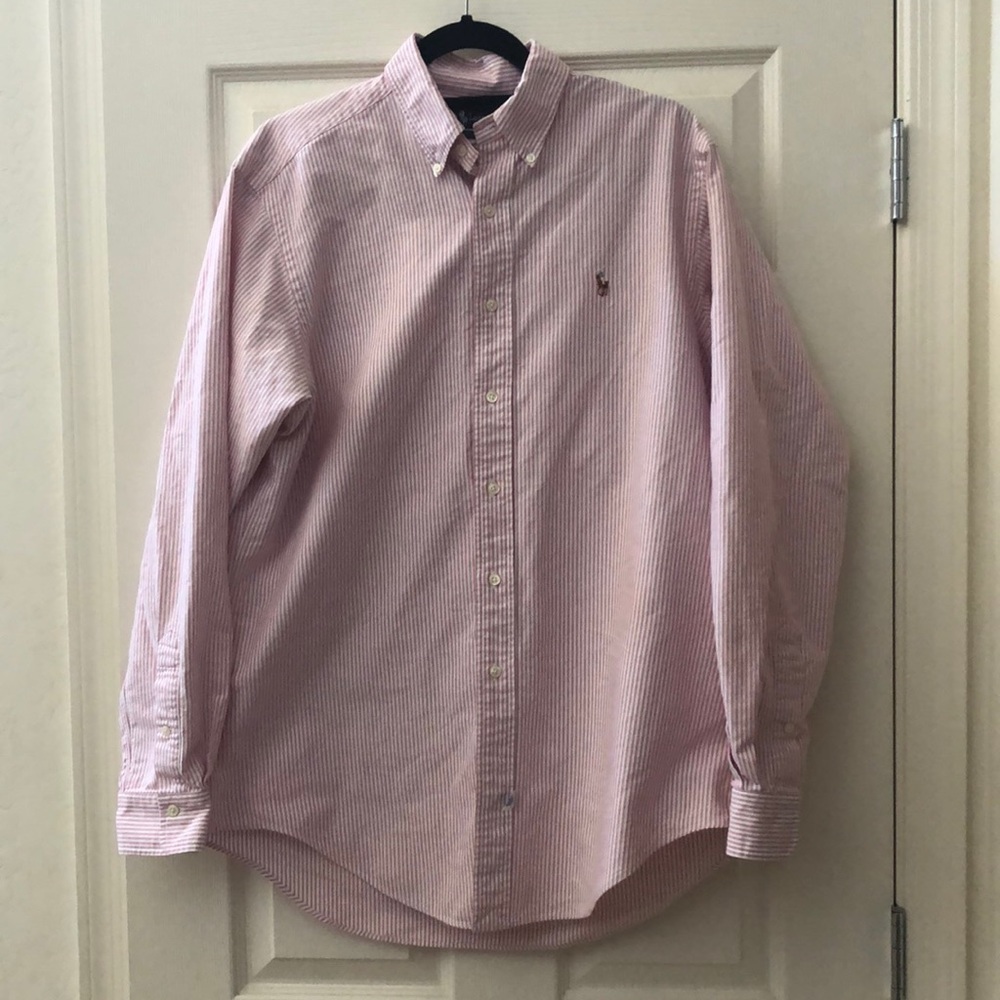 Pink and white Ralph Lauren Dress Shirt